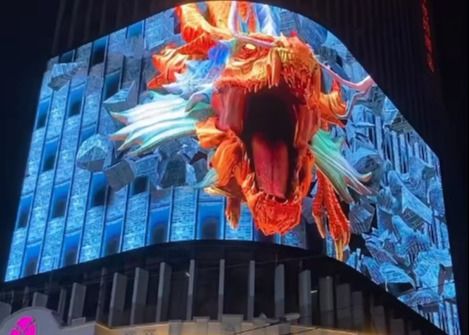 Duży ekran ścienny LED Display Elastyczny P4.81 Instalacja wewnętrzna