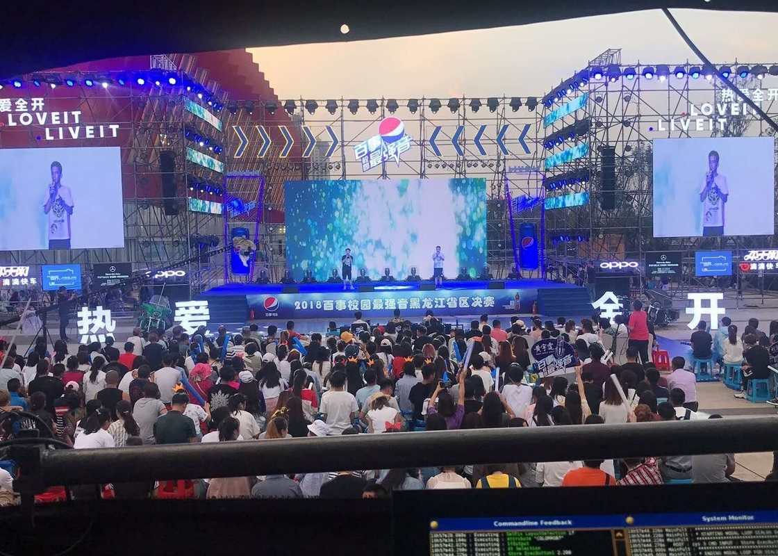 Ekran LED Stadion Dy-Cast Aluminium Screen Rental Screen Pitch 3,91mm, 500*1000mm Full Color Outdoor Video Wall