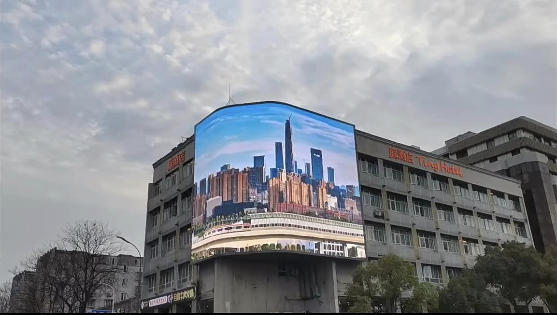 Konfiguracja RGB 3in1 Pixel Ekran LED pełnobarwny zewnętrzny z przełącznikiem zasilania 5V/40A i rozmiarem modułu 320x160mm