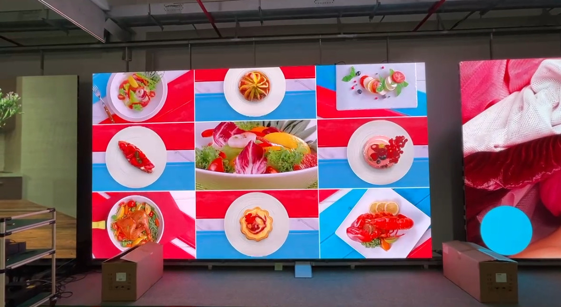 RGB P2.6 Wnętrzny wystawiany aluminiowy pełnokolorowy wypożyczalny ekran LED 3840HZ HD Ekran wideo 250*250MM