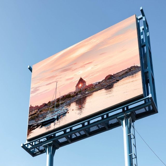 Realne billboardy LED z pikselami do reklam jasnościowych, jasność 7000 nitów, średnie zużycie energii 860 W/m2