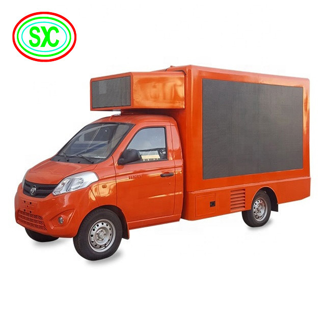 Mobilny wyświetlacz LED na ciężarówkę z częstotliwością odświeżania 60 Hz, rozmiar lampy 2727 i napięcie robocze DC5V do reklamy mobilnej