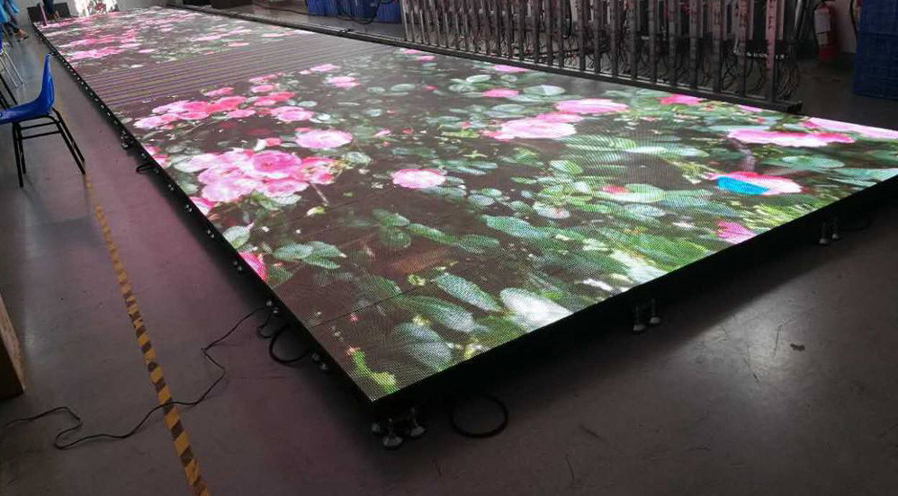Podłoga taneczna LED sterowana DMX512 i kompatybilna z napięciem 220V na imprezy i przyjęcia Idealna na imprezy