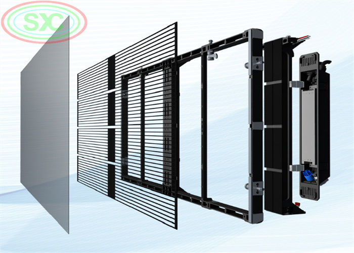 Długa żywotność 50 000 godzin dla przejrzystego wyświetlacza LED nadającego się do użytku w budownictwie i interaktywnych mediach