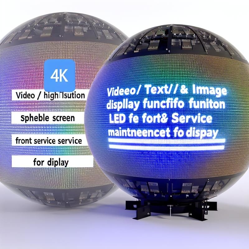 Funkcja wyświetlania wideo/tekstu/obrazu Ekran LED Sfery