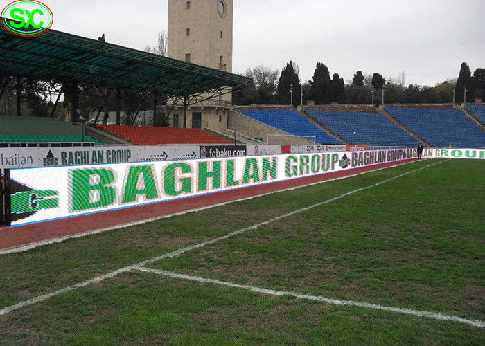 P10 RGB Football Stadium LED Display, 5000hz Wysoka częstotliwość odświeżania 5 lat gwarancji