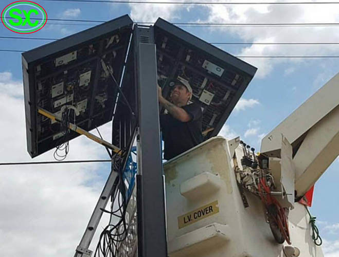 P2.5 kwadratowy Reklama zewnętrzna wodoodporny pełnobarwny HD LED Aluminiowy ekran do odlewania
