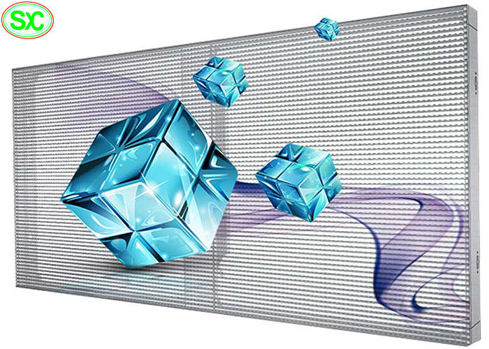 Wysokiej jasności przezroczysty panel LED, pełnobarwne znaki SMD2121