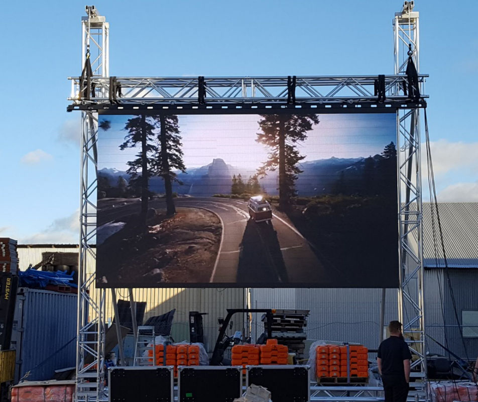 China Full Color outdoor Stadium LED Display Screen P10 IP65 960x960mm szafa