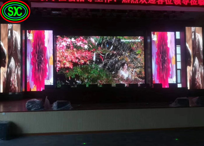 Wysokiej jakości P3.91 Wnętrze Led Screen Scene Event Wynajem pełnobarwny Video Wall 7 segmentów