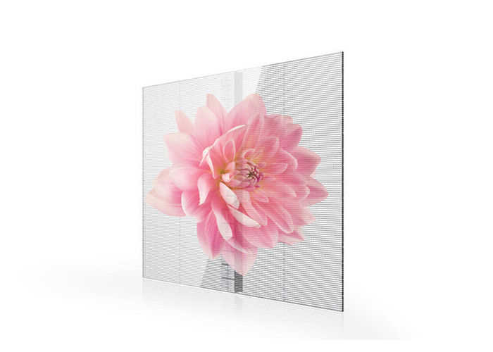 P3.91-7.82 Przejrzysty ekran LED 1000x500 mm pełnobarwny 2000cd/m2