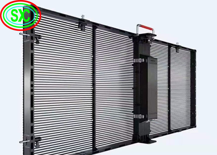 Wypożyczalnia Ekran Duży kąt widzenia P3.91 P4.81 2500 Nits Przejrzysty ekran LED