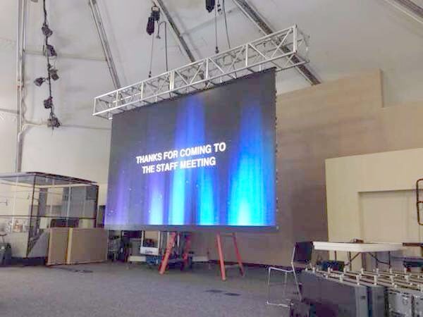 Wnętrze SMD2121 P5 Full Color Stage LED Die-Casting Aluminium Screen Steel Box Event LED Screen