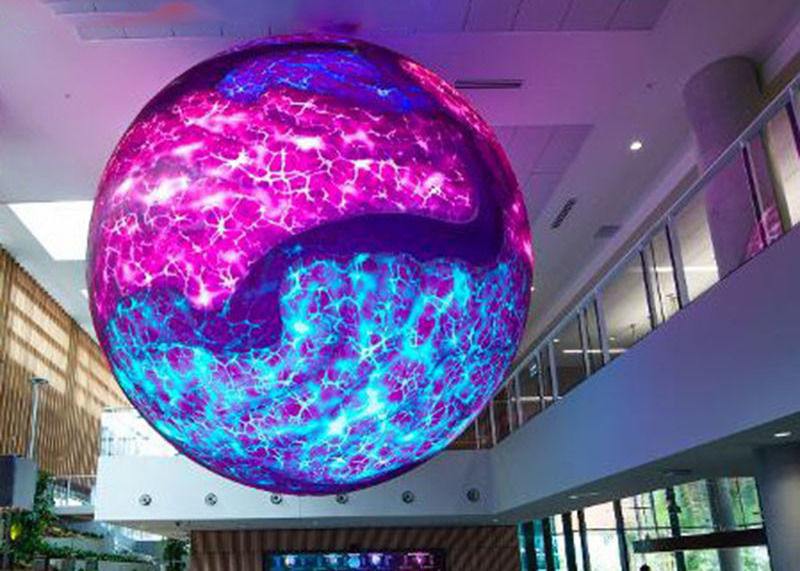 Najnowocześniejszy wyświetlacz LED Sphere Screen UL Certified for Shopping Mall/Event Metodę konserwacji Usługa tylna