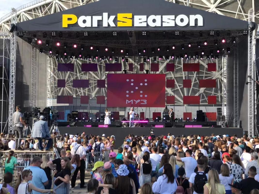 Wewnętrzny wyświetlacz ścienny led p3.91 wynajem panel led 500x500mm Odlewana aluminiowa obudowa do bezproblemowego łączenia sceny wideo bac