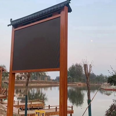 Dobra cena P10 Zewnętrzny stały wyświetlacz LED 960x960 Żelazna wodoodporna szafka w pełnym kolorze w Internecie