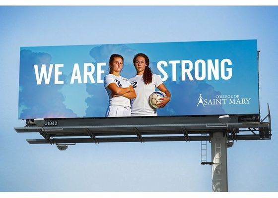 HD 6mm Dwustronna reklama ekranowa LED / Otwarty znak wideo LED Wysoka jasność IP65