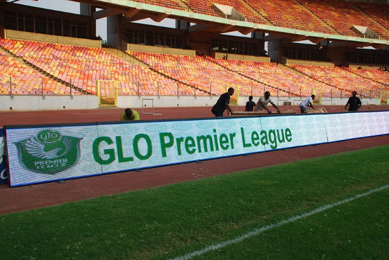 Jakość Zewnętrzny ekran sportowy LED P10 do stadionu, stopień ochrony IP65, diody Nationstar 3840Hz, 960mm*960mm fabryka