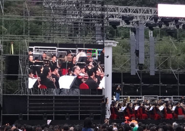 Wiszący na zewnątrz P6 IP65 576 * 576 zewnętrzny ekran led Odlew aluminiowy, sterowanie 3G WIFI