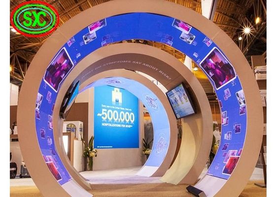 Dobra cena Wytrzymały elastyczny elastyczny zestaw filmowy LED ekran reklamowy ściana wideo SMD2525 1R1G1B Panel sygnalizacyjny w Internecie