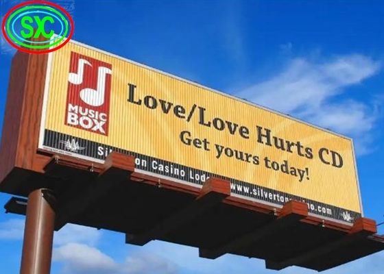 Reklama Zewnętrzny wyświetlacz, pełnokolorowe znaki LED o wysokiej rozdzielczości na zewnątrz P20 IP65