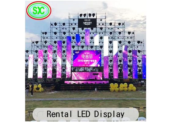 Wnętrze P3 Full Color Stage LED Die-Casting Aluminium Screen SMD2121 Zamknięte żelazne pudełko