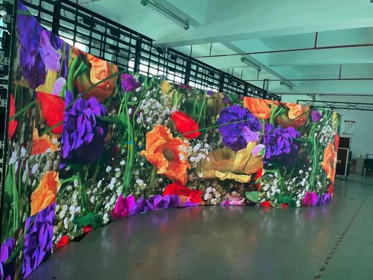 Elastyczne zakrzywione ekrany LED sceniczne 3840 Hz do użytku na zewnątrz i wewnątrz