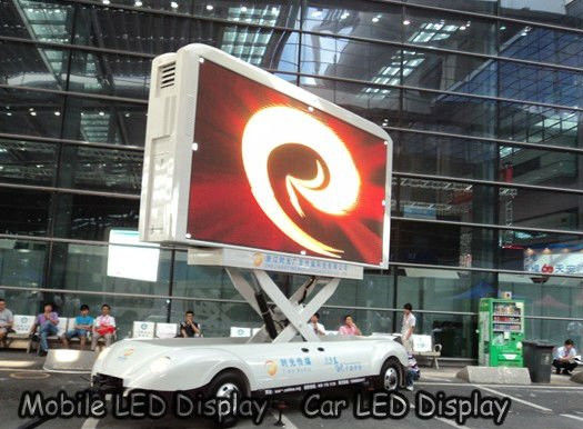 Dobra cena P4 outdoor Samochodowy wyświetlacz LED Gęstość 62500, ekran LED wysokiej rozdzielczości SMD Wodoodporny w Internecie