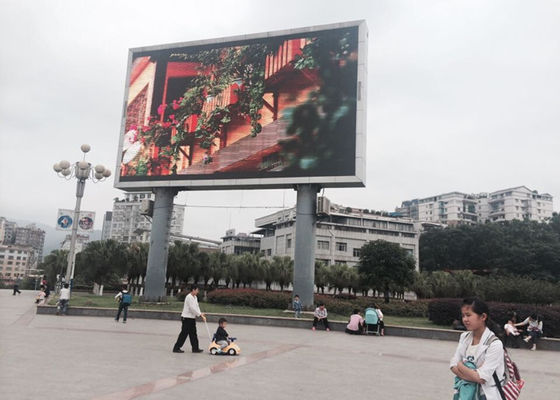 Dobra cena Pełnokolorowy Duży stadion Budynek zewnętrzny Stały wodoodporny P10 LED billboardy reklamowe w Internecie