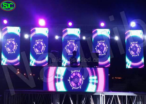 Dobra cena Bar Stage DJ 1R1G1B Wideo 3d led ekran wyświetlacza P5 wodoodporną w 3G Magii w Internecie