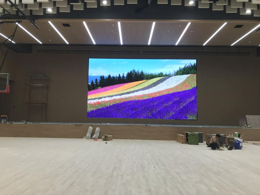 Wnętrze P2.5 640*640mm Reklamy LED Wall Display Front service, jasność 1000 nit
