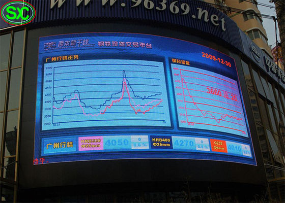 SMD P10 Wodoodporna kula cylindryczna Wyświetlacz LED kurtyny 360 stopni