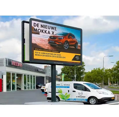 Ultra-cienkie pełnobarwne ogłoszenia zewnętrzne LED Aluminiowa szafa do odlewu P8 przyjazna dla środowiska