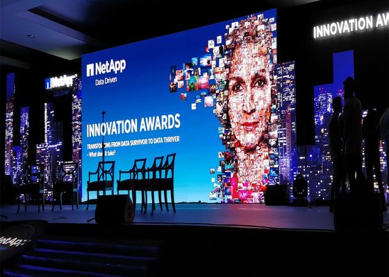 P4 Wnętrze LED wypożyczalni ekran / Full HD LED wyświetlacz wideo z gęstością pikseli 62,500 metrów kwadratowych