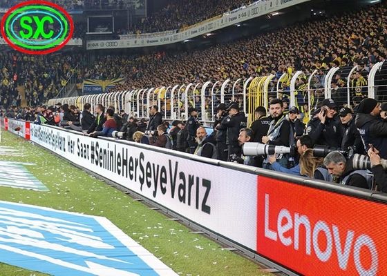 Perymetr stadionu pełnokolorowy wyświetlacz LED 3000Hz 1R1G1B 320x160mm P10