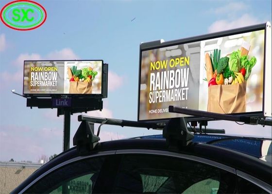 Dobra cena 384*128 kropek Rozstrzygnięcie ekranu Samochodowy wyświetlacz znaków LED 96*32 Cm Idealny do reklamy zewnętrznej w Internecie