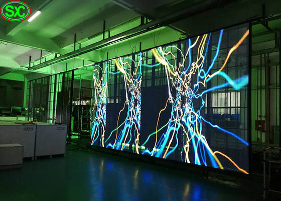 Elastyczny, przezroczysty wyświetlacz LED na szklanym ekranie P6.25