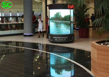 Soft P4 Indoor Full Color Okrągłe reklamowe ekrany LEDCylindrical na wydarzenia na żywo