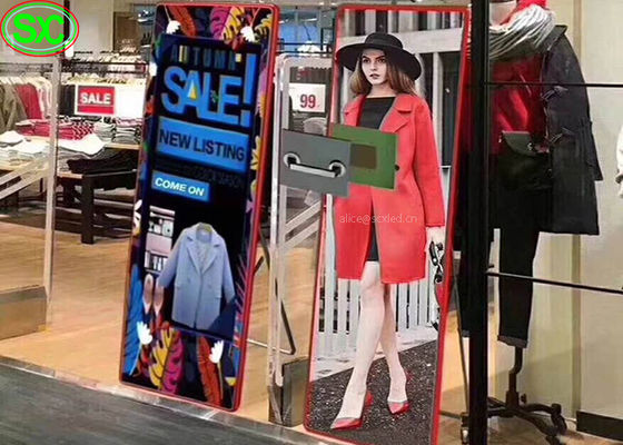 P3 Przenośna tablica reklamowa Led, RGB SMD 2121 Led Mirror Poster