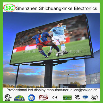 Full Color 625-630nm Score Led Billboard dla wszechstronnych rozwiązań reklamowych o średnim zużyciu energii 860w/m2