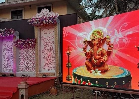 P3.91 Ekran aluminiowy do odlewu drukowanego LED w pełnym kolorze na zewnątrz 62500 punktów/m2