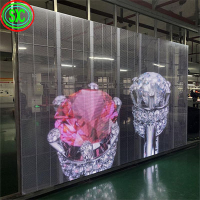 Wodoszczelny IP43 P7.82-7.82 Przejrzysty LED Video Wall Ultimate Display Solution dla firm