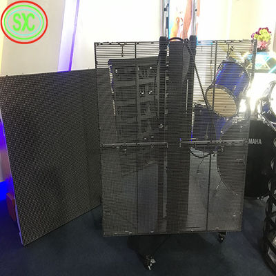 Metoda jazdy Przejrzysty ekran LED Materiał szafy aluminiowej do reklamy w pomieszczeniach