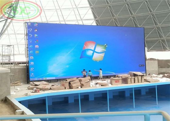 Dobra cena Aluminiowy odlewy gumowe P12 zewnętrzny pełnokolorowy wyświetlacz LED Reklamy Wielostronne sygnały zgodne z CE / RoHS w Internecie