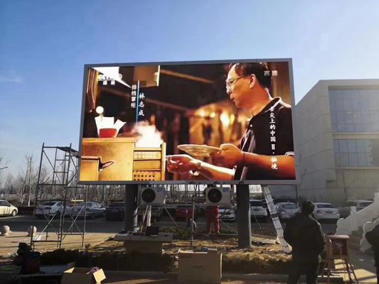 Dobra cena 500 * 1000MM szafa zewnętrzna pełnobarwny wyświetlacz LED z RGB 3in1 konfiguracja pikseli 1/20S tryb jazdy w Internecie