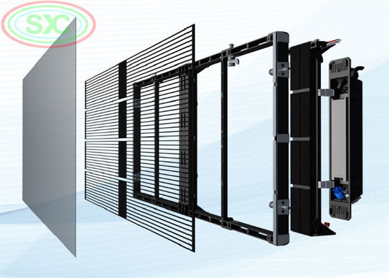 Długa żywotność 50 000 godzin dla przejrzystego wyświetlacza LED nadającego się do użytku w budownictwie i interaktywnych mediach