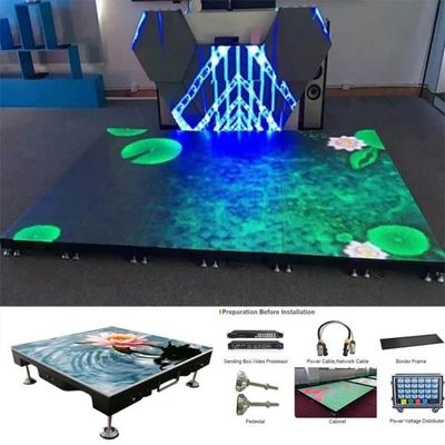Dobra cena 3840hz/s częstotliwość odświeżania i RGB 3IN1 sterowanie dla Sparkling Light Dance Floor w Internecie