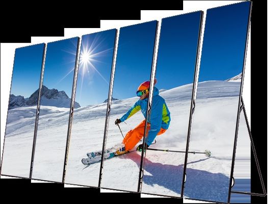 Dobra cena 320x160mm LED Poster Display 1R1G1B Konfiguracja koloru 680x2000mm Rozmiar ekranu dla wymagań klienta w Internecie