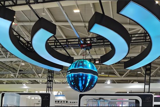 Dobra cena Wnętrze 360° Kolumna w pełnym kolorze Sfera LED Ekran Budowniczy Bild w Internecie