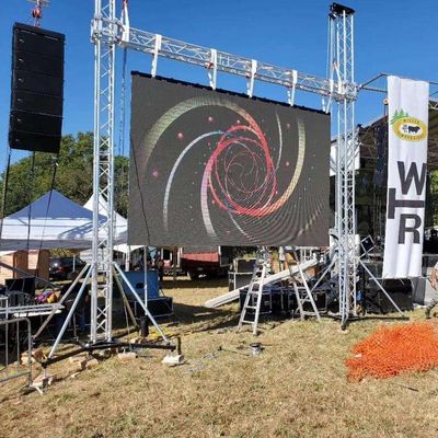 Wyświetlacz LED do wynajmu o średnim poborze mocy 438 W/m2, z rozmiarem panelu 500*500mm i wymiarami szafy